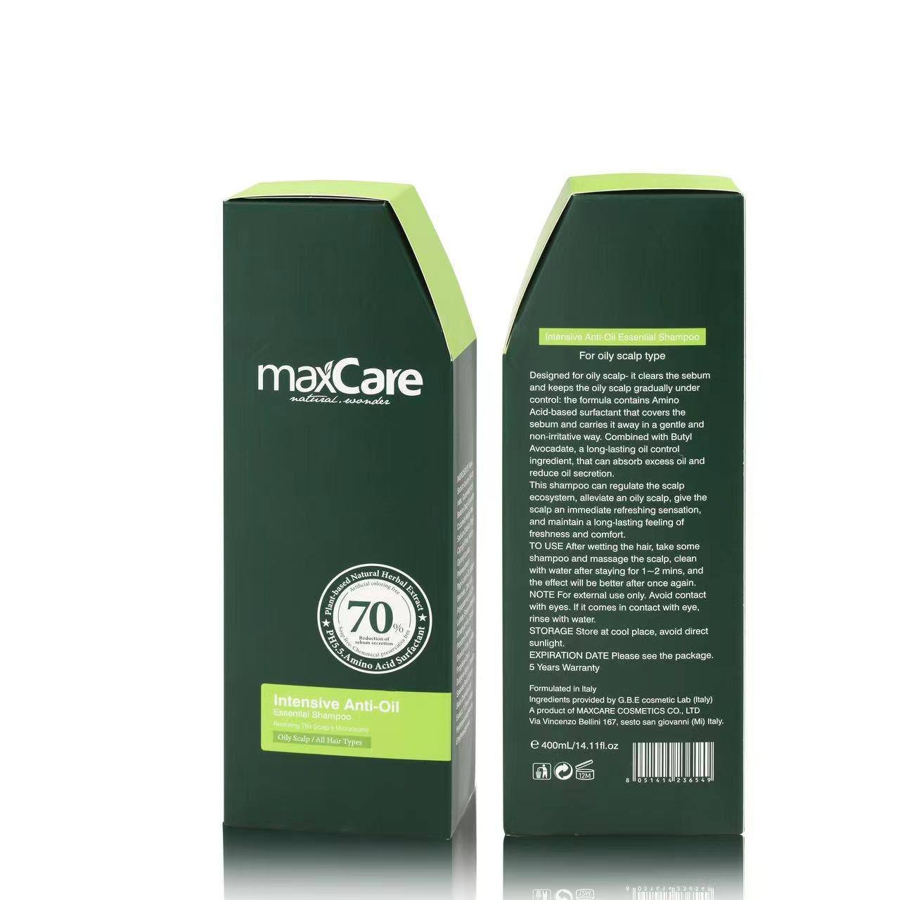 Shampoo Intensive Anti- Oil 400 Ml Maxcare®

